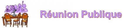 Vendredi 16 décembre 2011 : réunion publique.